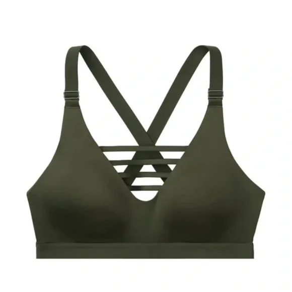 Victoria's Secret Olive Green Sports Bra - Picture 2 of 6